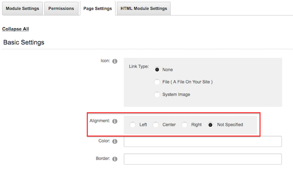 Page Settings DNN 7