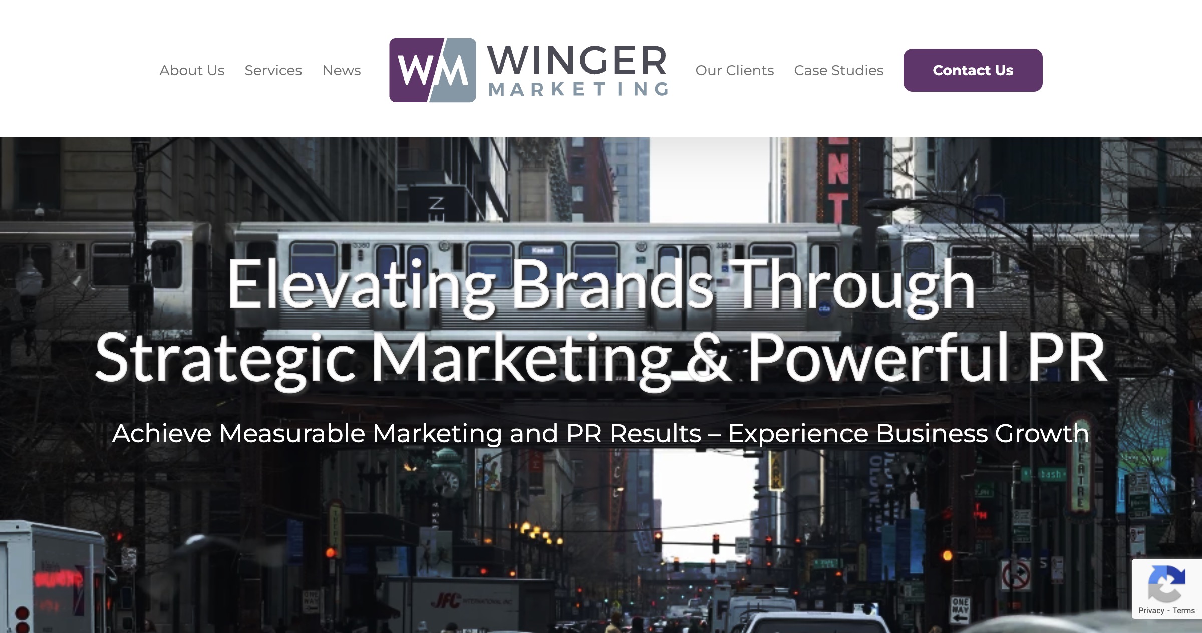 WingerMarketing.com website screenshot